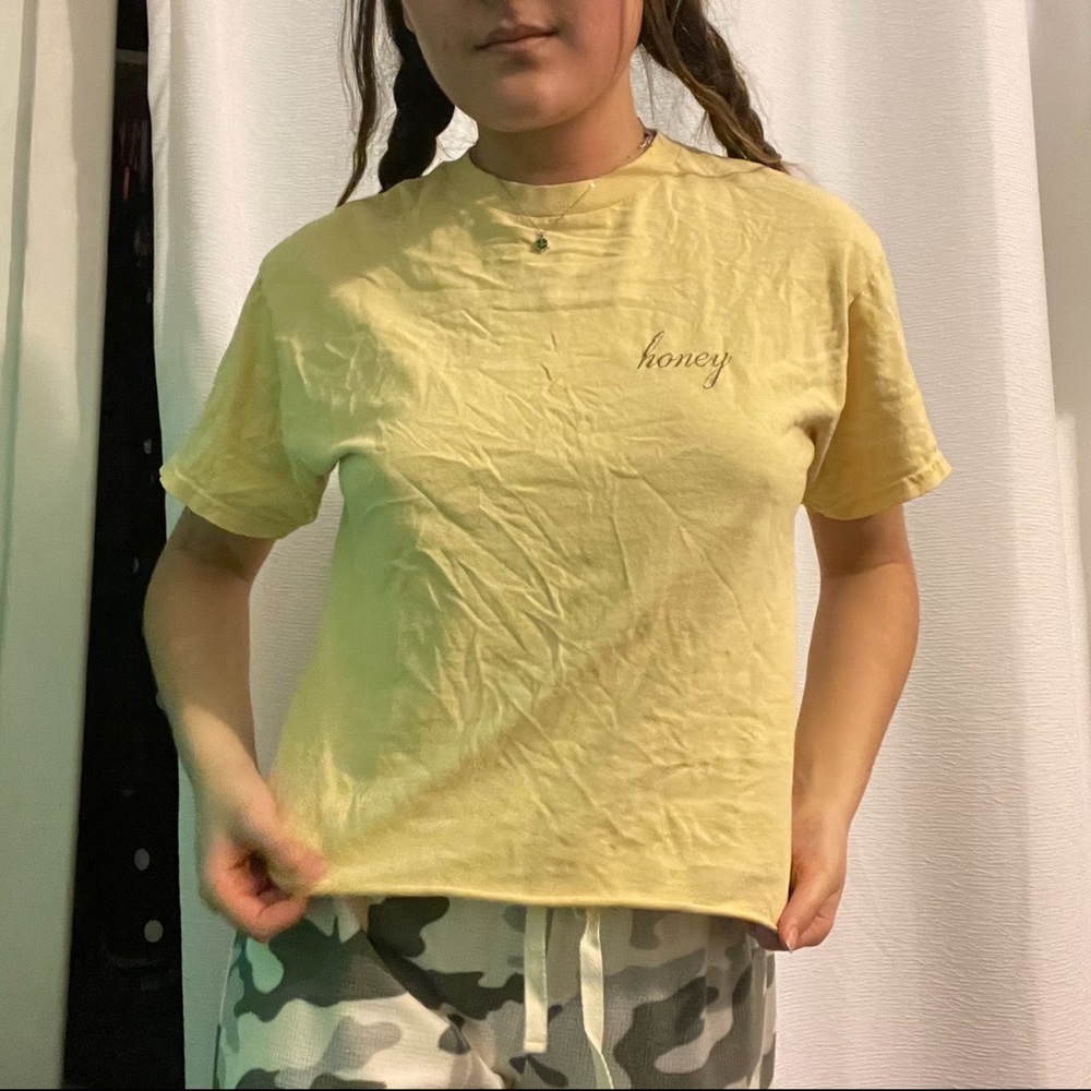 brandy melville honey crop top